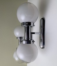 Rara Coppia Lampade Applique 70s Stile Mazzega Sciolari Reggiani Made In Italy