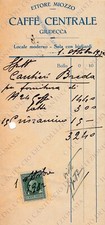 1932 GIUDECCA Caffè Centrale Ettore Miozzo Venezia ricevuta
