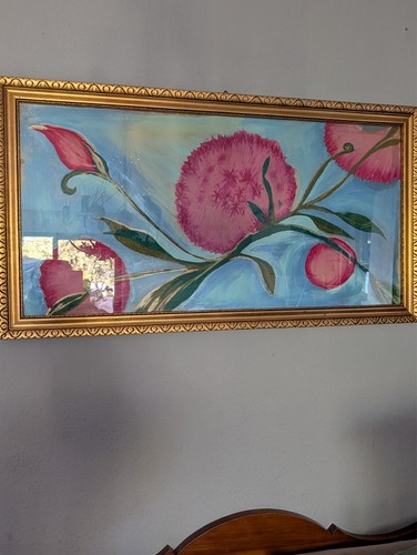 Quadro con cornice tela olio - quadro,