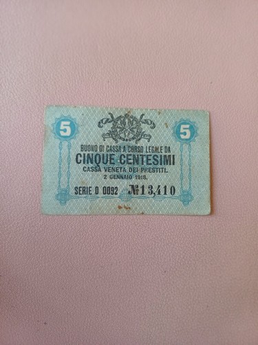 Banconota centesimi cassa - 5,
