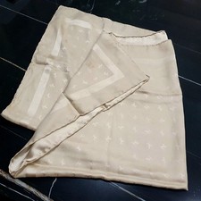 FERRARI FOULARD IN SETA COLOR TORTORA/ORO CON CAVALLINO E LOGO - MAI USATO