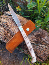 coltello patada fatto a mano in acciao dmasco forgiato sgocciolato chiudibile 