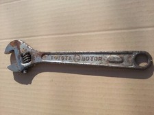 Toyota Motor angle wrench 10 inch chiave regolabile a rullino vintage originale