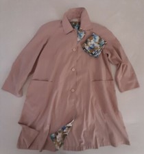 Impermeabile leggero rosa giacca spolverino donna ragazza vintage taglia 46