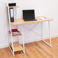 Scrivania Con Scaffale Arbeitsstisch Tavolo Computer Mobile da Ufficio PC Bianco