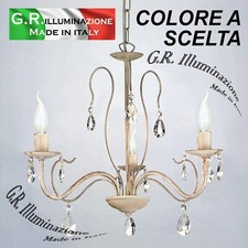 LAMPADARIO IN FERRO BATTUTO