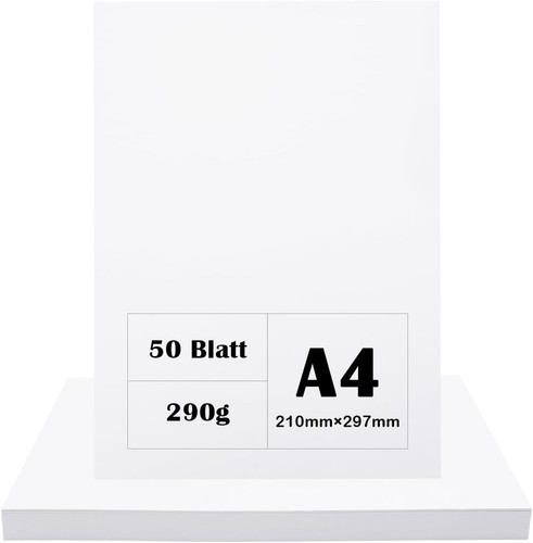 290 cartoncini bianchi - 290,