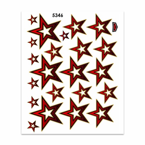 Adesivi stickers stelle - stickers, rosso