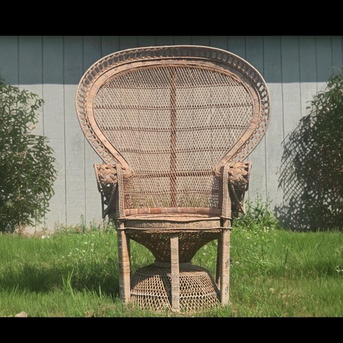 Sedia vintage boho vimini