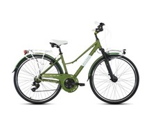CITY BIKE COLLE 28.1 28 TAGLIA L 60MM 21V DONNA MYLAND VERDE ALLUMINIO