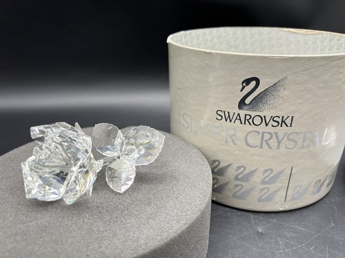 Swarovski crystal rose retired - crystal,