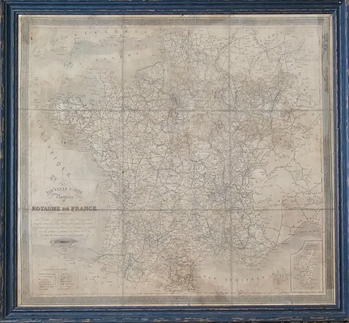Antica stampa mappa nouvelle - stampa,