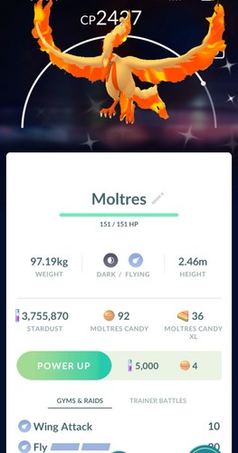 Shiny galarian moltres - galarian,