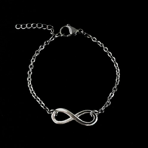 Bracciale con infinito - infinito, argento