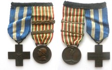 Vittorio Emanuele - Medaglia unità d'Italia e merito di guerra