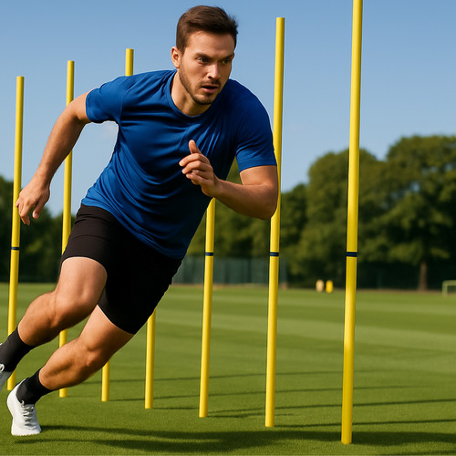 Set bastoncini slalom - set, calcio