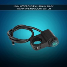 Portatile Impermeabile 22mm Pulsante Manubrio On/Off Luce Interruttore Per moto