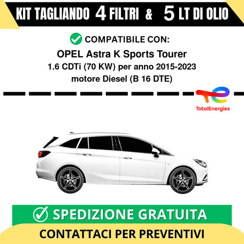 Tagliando per opel astra - opel,