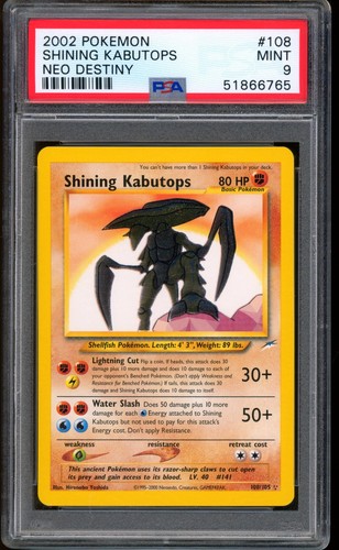 2002 pokemon shining kabutops - shining,