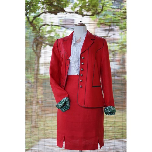 Completo giacca gonna lino - giacca,