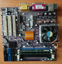 Blocco vintage AMD: K7SOM+, cpu Athlon Palomino (1150 MHz), dual ram PC133/DDR