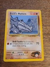 BROCK'S RHYHORN 70/132 GYM HEROES CARTA POKEMON