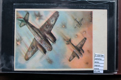 Cartolina aereo caproni nuova - cartolina,