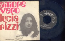 LUCIA RIZZI -L'ADDIO -SANREMO 1970 - AMORE VERO  VINILE  45 GIRI