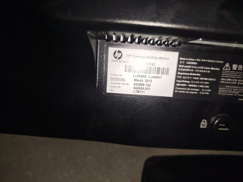 Monitor compaq 2202x - hp, le