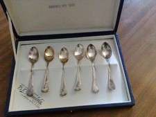 Servizio di 6 cucchiaini di argento anni '60