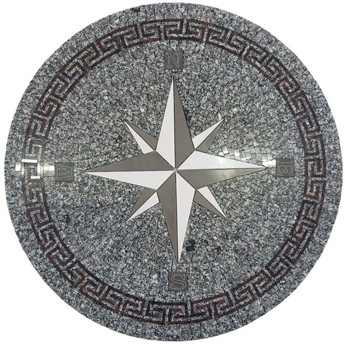Antica roma rosone mosaico - "antica, roma"