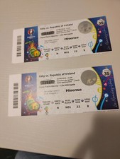 Biglietti (2) Calcio Ingresso Stadio ITALIA-IRLANDA 22-06-2016 Incontro Euro2016