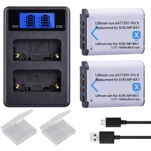 Batteria caricabatterie - 2x,