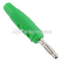 BB-001V BANANA SPINA PLUG SCREW 4MM VERDE