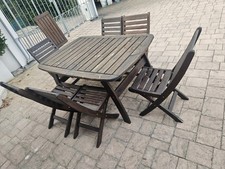 Tavolo da Giardino Allungabile in Legno 180/240x100x75 cm Marrone T034E DecHome