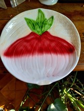 Italica Ars - Grande piatto da portata vintage in rilievo fatto a mano - Anni 60