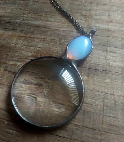 Collana lente ingrandimento - lente, di