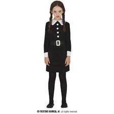 COSTUME MERCOLEDì FAMIGLIA ADDAMS CARNEVALE BAMBINA VESTITO GUIRCA MERCOLEDI