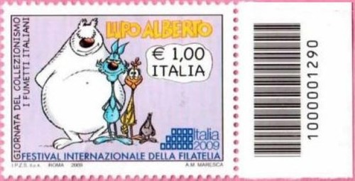 2009 francobollo lupo alberto - francobollo,
