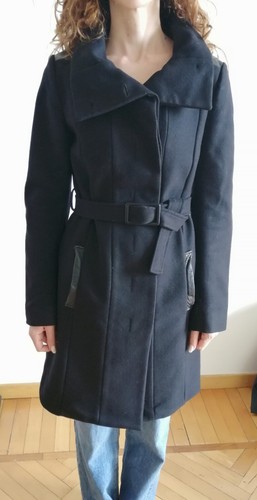 Cappotto nero monopetto - , da