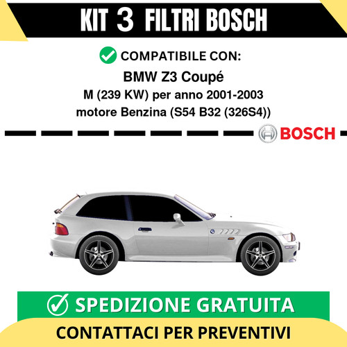 Kit bosch filtri tagliando - filtri,
