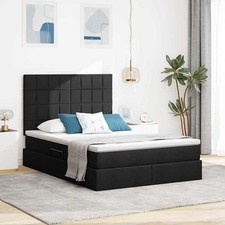 Letto con Contenitore con materasso Pelle Sintetica moderno idraulico vidaXL