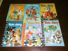 LOTTO ALBO GIGANTE TOM & JERRY DAL N°1 AL N°6 ANNO 1960 EDITRICE CENISIO
