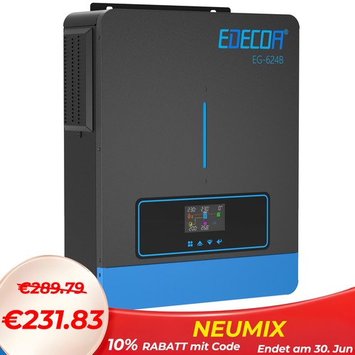 Inverter ibrido edecoa 6200w - ibrido,