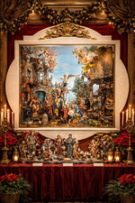 QUADRO CON SCENA PRESEPE