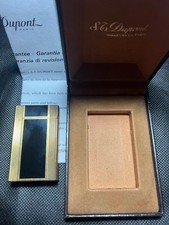 ACCENDINO DUPONT anni 70  Placcato oro e lacca cinese,revisionato ( come nuovo )