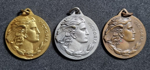 Medaglie oro argento bronzo - 3x,
