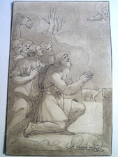 STEFANO MULINARI (1741 - 1790) INCISIONE XVIII ACQUATINTA SACRIFICIO NOÈ DIO ...