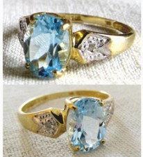 Incantevole ANELLO ORO TOPAZIO