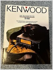 Kenwood TS-50S ricetrasmettitore HF brochure vendita anni 80 AT-50 DDS radioamatore